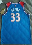 Maillot de Basket #33 Kuzma Wizards City 75th Anniversary Bleu